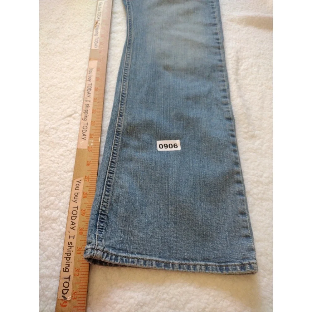 Levi's Strauss & Co Signature Jean Mens 36WX32L Blue Boot Cut Mid Wash High Rise